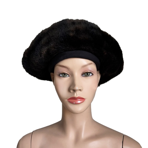 Norma Kamali for Stetson Hat Faux Fur Cossack Style Trapper Vintage 1980s OSFM main image 11